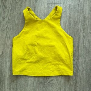 Beyond Yoga Spacedye crop top - sunny yellow - good condition